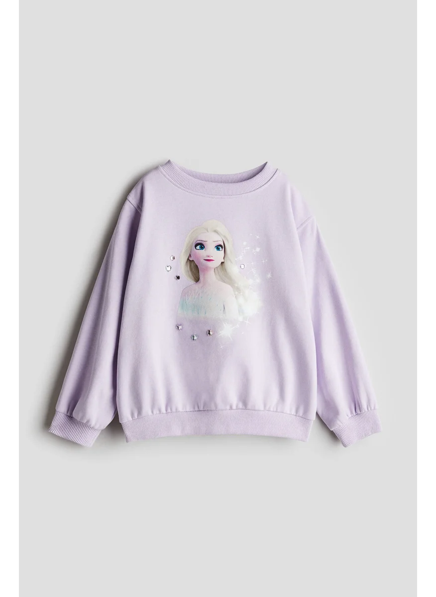 H&M Motif-Detail Sweatshirt