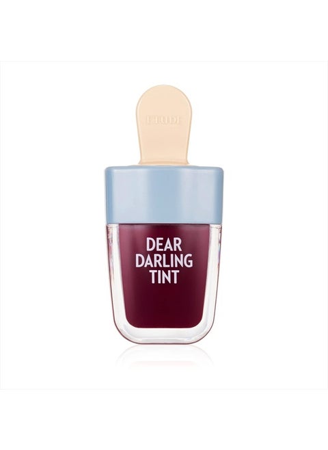 Dear Darling Water Gel Tint Ice Cream (RD306 Shark Red) (21AD) | Vivid High-Color Lip Tint with Minerals and Vitamins from Soap Berry Extract to Moisture Your Lips