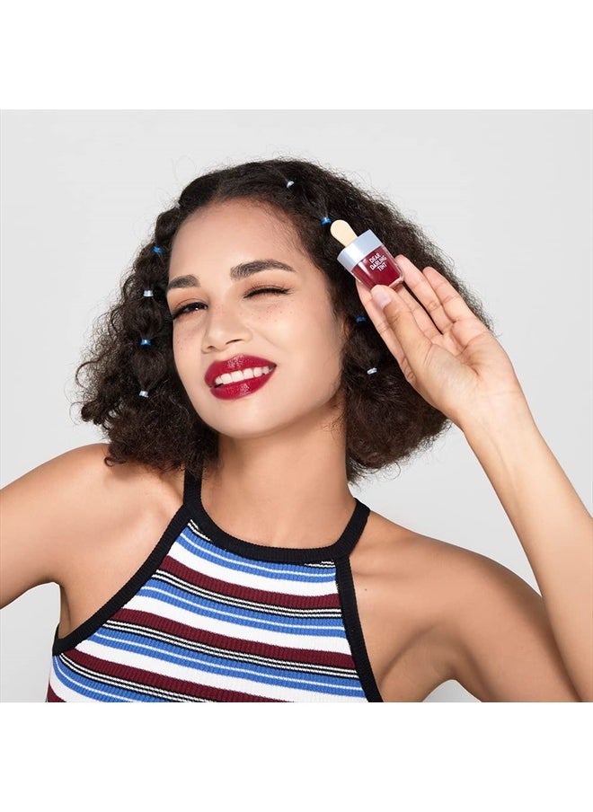 Dear Darling Water Gel Tint Ice Cream (RD306 Shark Red) (21AD) | Vivid High-Color Lip Tint with Minerals and Vitamins from Soap Berry Extract to Moisture Your Lips