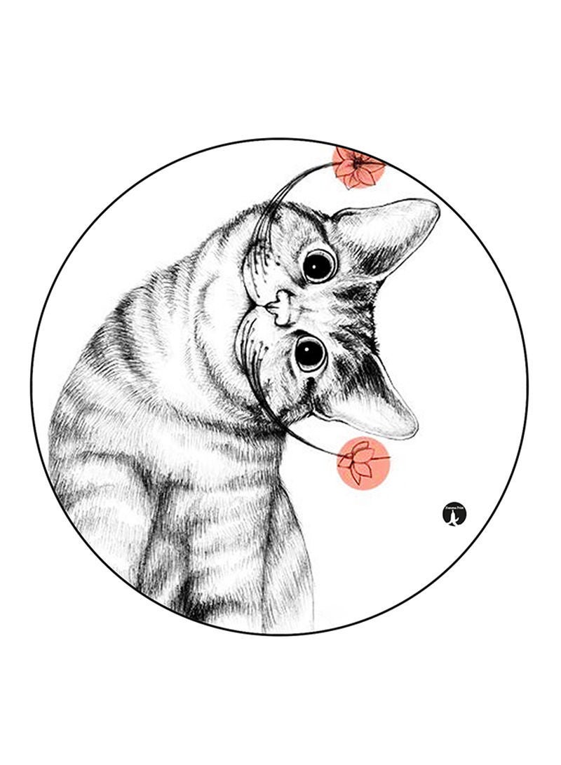 RKN Cat Printed Mouse Pad  Multicolour