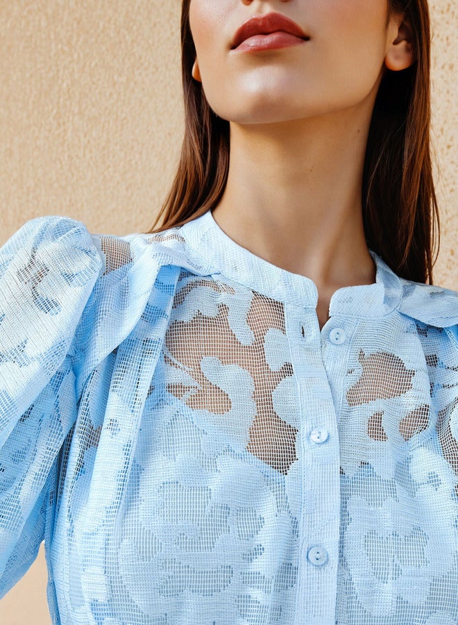 2Xtremz Lace Shirt Dress with Tie-Up Belt - Image 3