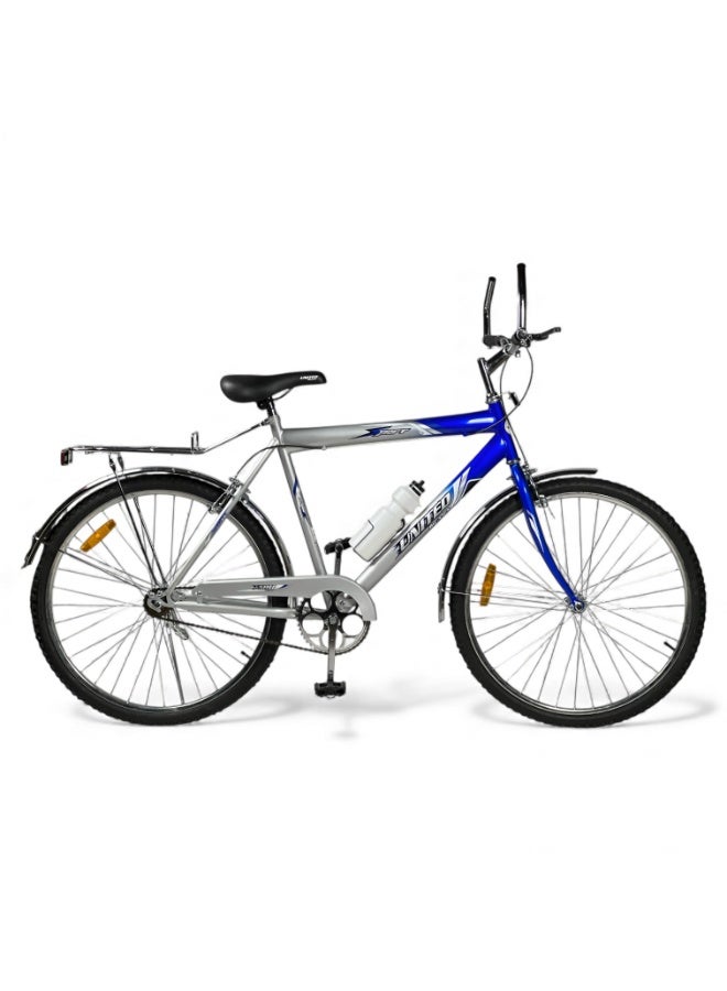ALBADER Classic Vintage Bicycle for Adults, with Rear Carrier and Water Bottle, Strong Metal Frame City Bike, Dual Brake System, Comfortable Handlebar, Stable Road Tires, Daily Commuter Bicycle for Men and Women - Image 1