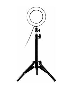 Cool Baby Style LED Selfie Camera Light With Telescopic Tripod Selfie Ring Light with Tripod Stand, USB Selfie Ring Light for Live Stream  - Image 1