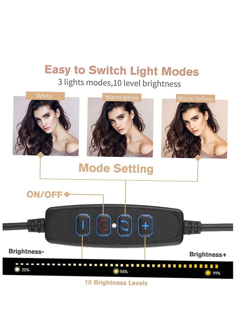 Cool Baby Style - LED Selfie Camera Light With Telescopic Tripod Selfie Ring Light with Tripod Stand, USB Selfie Ring Light for Live Stream - Image 1