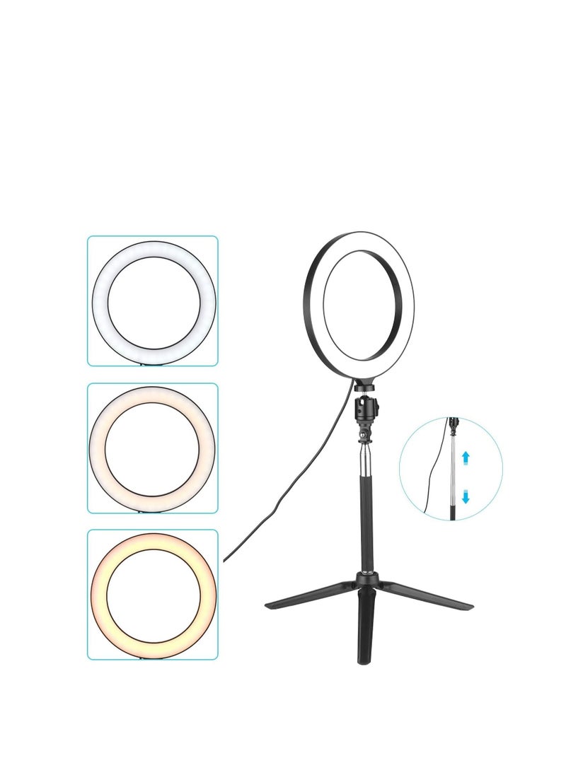 Cool Baby Style - LED Selfie Camera Light With Telescopic Tripod Selfie Ring Light with Tripod Stand, USB Selfie Ring Light for Live Stream - Image 1