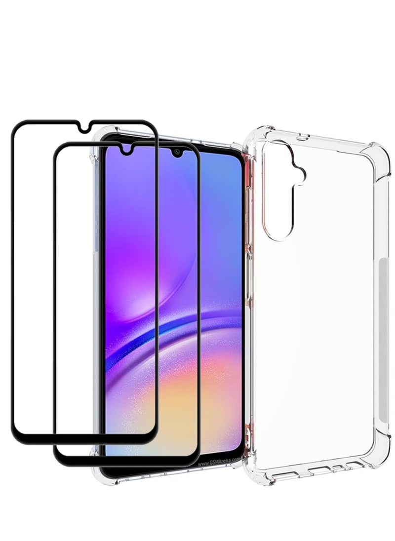 Raxoom [1+2 Protection Bundle] Clear TPU Case for Samsung Galaxy A35 5G – Includes 2 Screen Protectors, Shockproof Reinforced Corners - Image 1