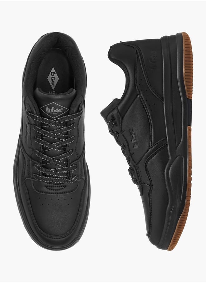 Lee Cooper Men's Perforated Lace-Up Sneakers  - Image 1
