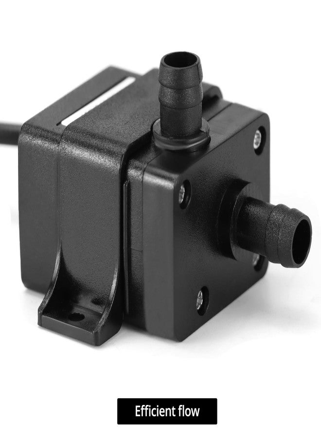 QWORK 12V DC Water Pump, Submersible Brushless Motor, Ultra-quiet, 240 L/H, 3m/9.8FT Head, Waterproof, for Pond, Aquarium, Fish Tank, & Fountain - 2-Pack - Image 5