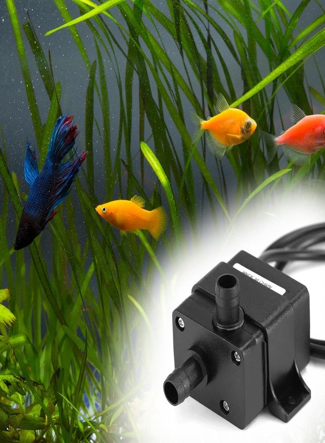 QWORK 12V DC Water Pump, Submersible Brushless Motor, Ultra-quiet, 240 L/H, 3m/9.8FT Head, Waterproof, for Pond, Aquarium, Fish Tank, & Fountain - 2-Pack - Image 2