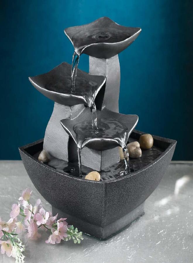 Jeco Tabletop Leaves Water Fountain - Image 3