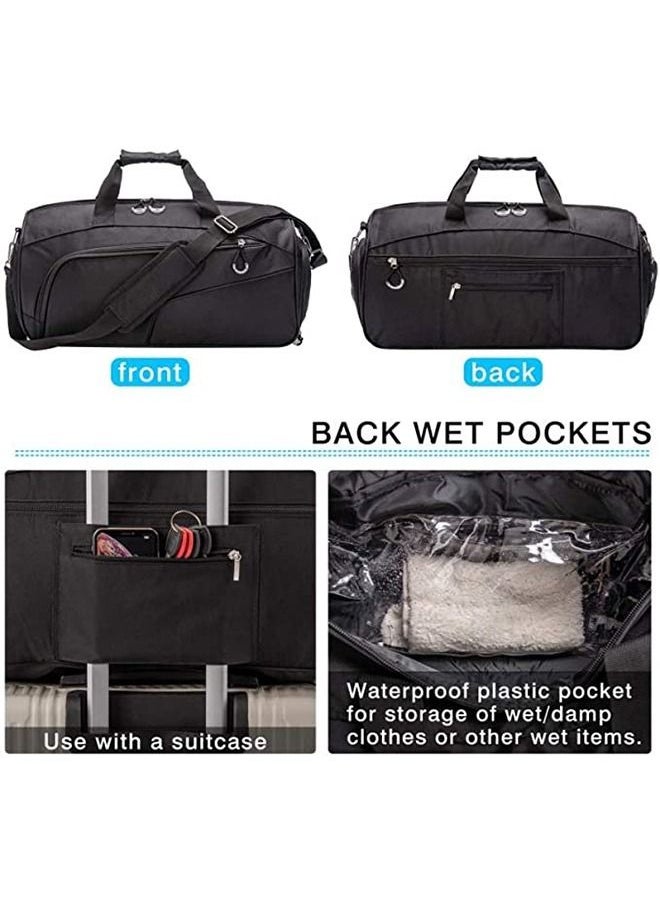 Arabest Sports Gym Bag with Shoes Compartment &Wet Pocket Gym Duffel Bag Overnight Bag for Men and Women  - Image 4