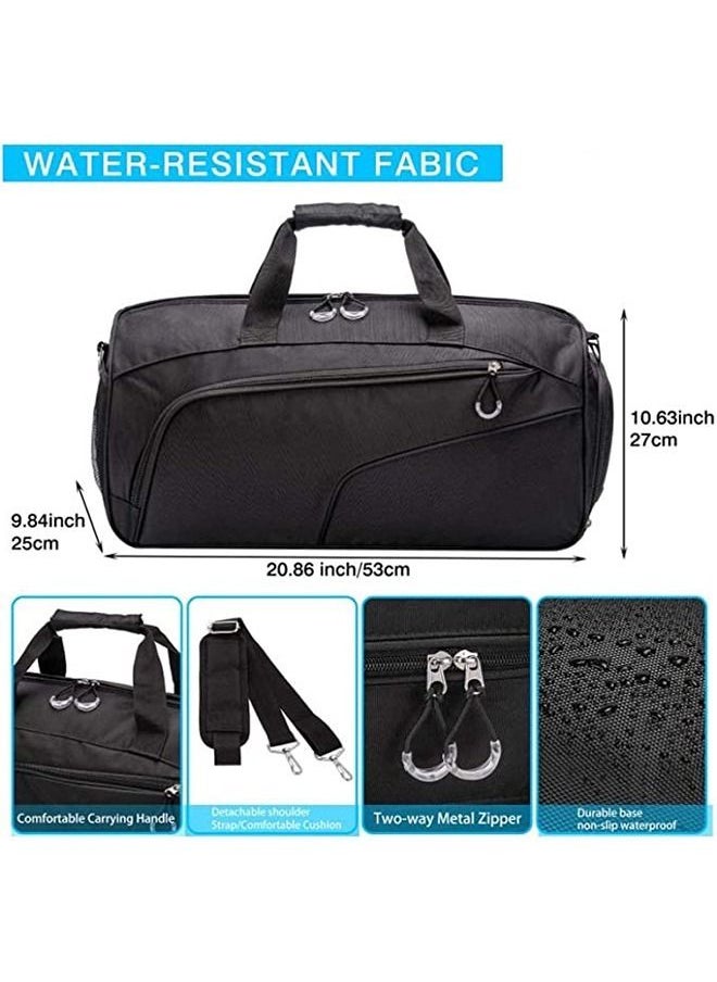 Arabest Sports Gym Bag with Shoes Compartment &Wet Pocket Gym Duffel Bag Overnight Bag for Men and Women  - Image 5