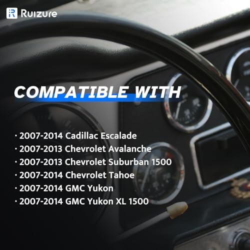 Ruizure ABS Wheel Speed Sensor Front Rear Left Right fit for GMC Yukon XL 1500, Chevy Tahoe Suburban Avalanche, Cadillac Escalade 2007 2008 2009 2010 2011 2012 2013 2014, Driver Passenger, 4pcs - Image 2