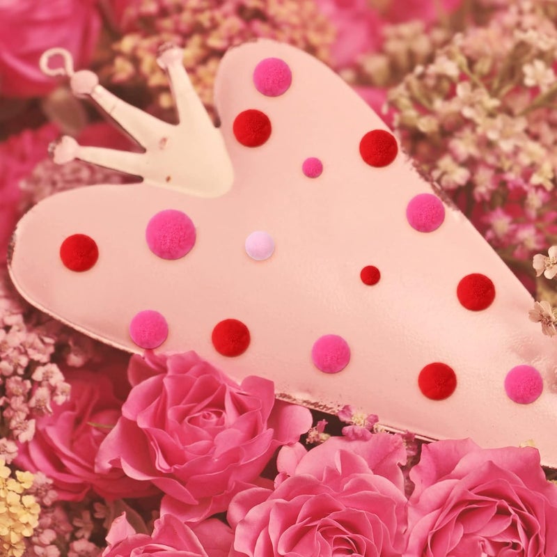 Tegeme 1200 Pcs Pom Poms Balls for Christmas Winter Crafts Home Office School Garlands Decor(Red, Pink, Rose Red) - Image 4