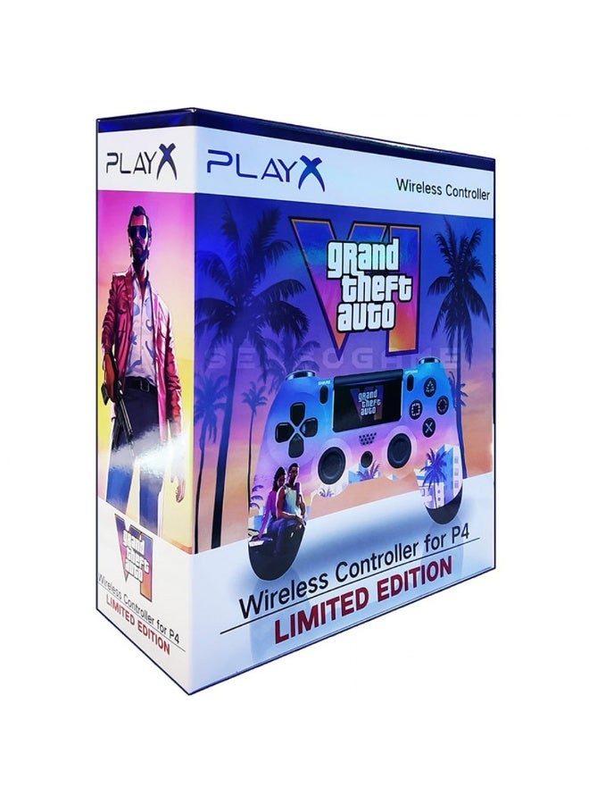 Play X PlayX Wireless Controller for PS4/Pro/Slim – Grand Theft Auto Edition with Dual Vibration & Motion Sensor - Image 5