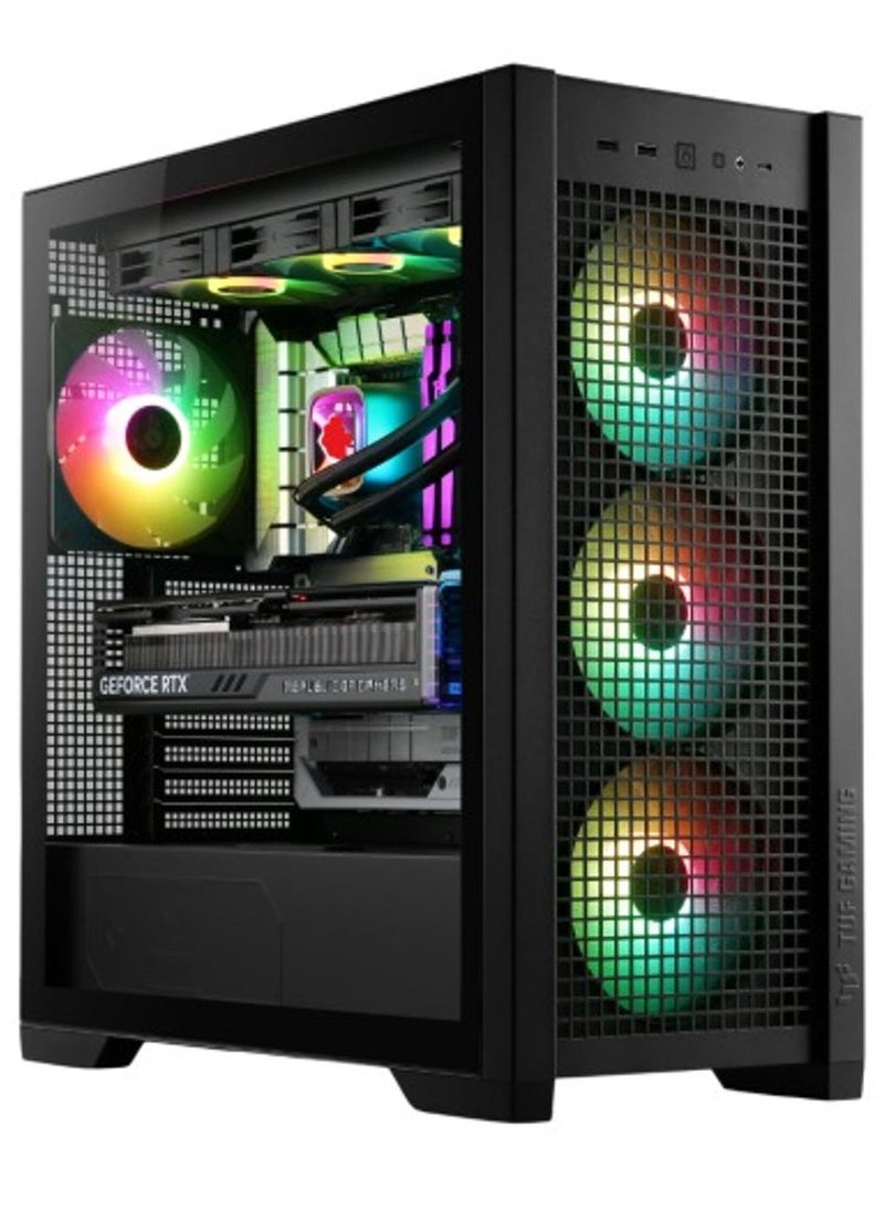 NANOTECH - NANOTECH ZeroDark Apex Gaming PC - AMD Ryzen 7 9800X3D AM5 Processor, X870 Motherboard, DDR5 32GB (2*16) Ram, 2TB Gen 4.0*4 NVMe M.2 SSD, Nvidia GeForce RTX 5070 Ti 16GB GDDR7 Graphics Card, 3 Fan AIO Liquid Cooler, 850W Power Supply, Windows 11 Pro | Wi-Fi - Image 1