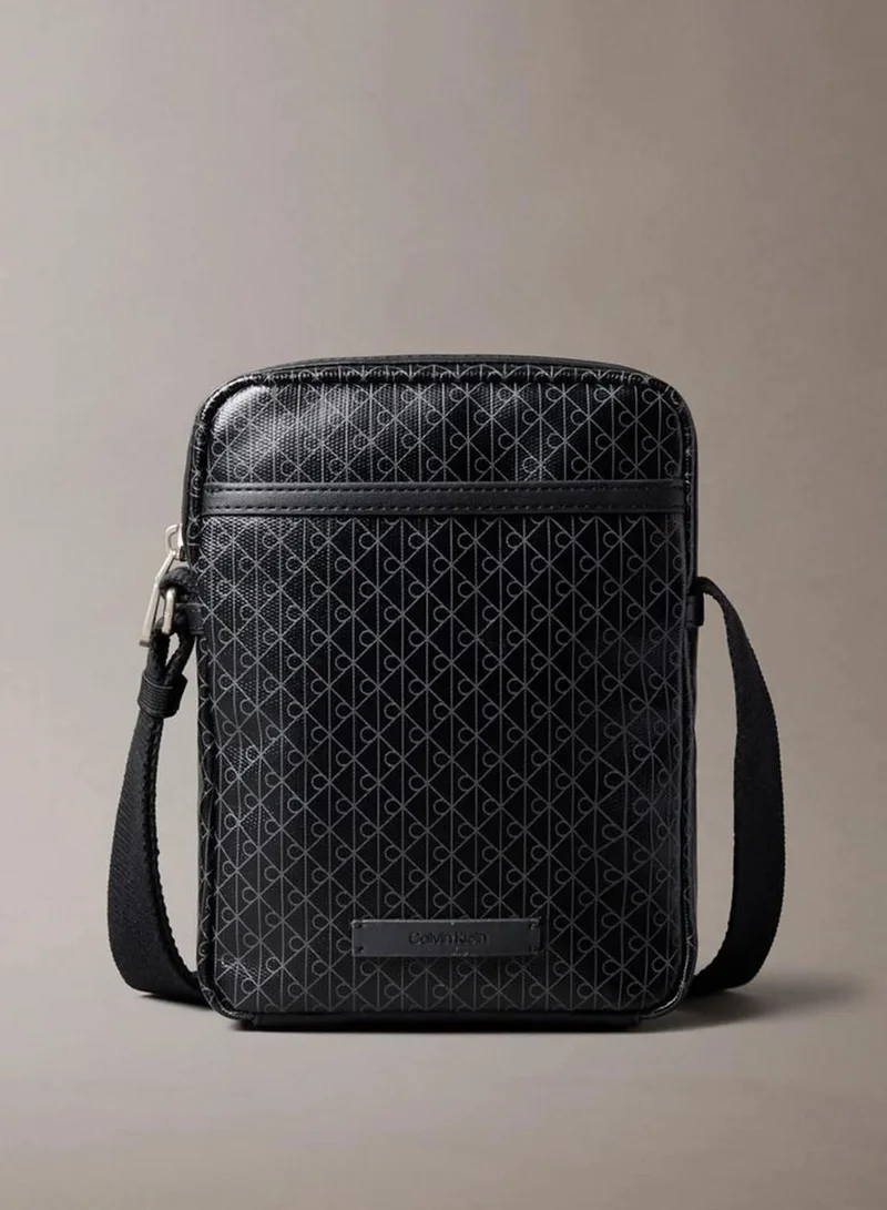 Allover Emblem Logo Reporter Bag