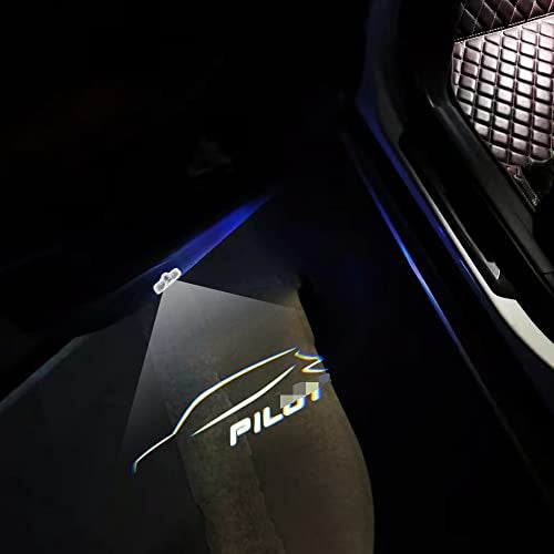 uunonaha 2 Pcs Pilot Car LED Projector Door Shadow Light Welcome Light Laser Emblem Logo Lamps Kit Puddle Lights LED Courtesy Step Lights Ground Lamp HD Kit Replacement for Pilot 20092021 - Image 3