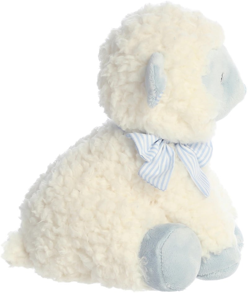 AuroraÂ® Playful Blessing Lambâ„¢ Boy Lambâ„¢ Baby Stuffed Animal - Comforting Companion - Imaginative Play - Blue 9 Inches - Image 5