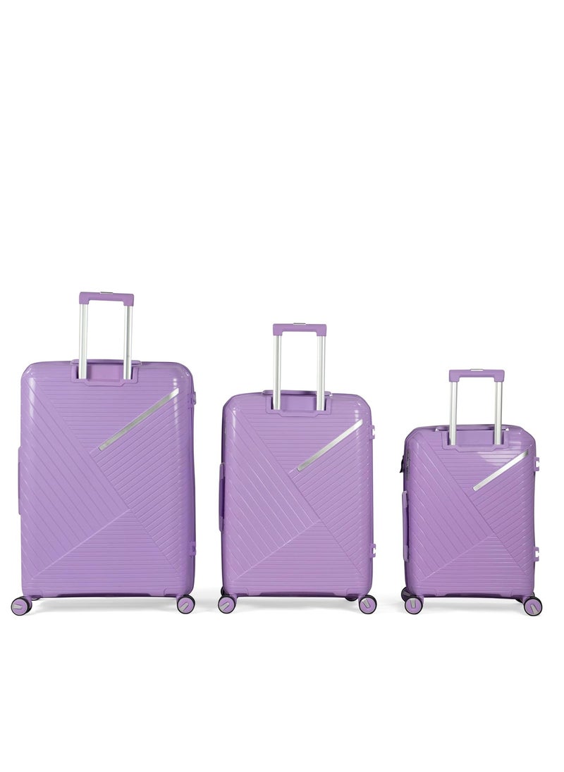 Generic Mussels 3-Piece Unbreakable Pyramid Spinning Luggage Set  - Image 2