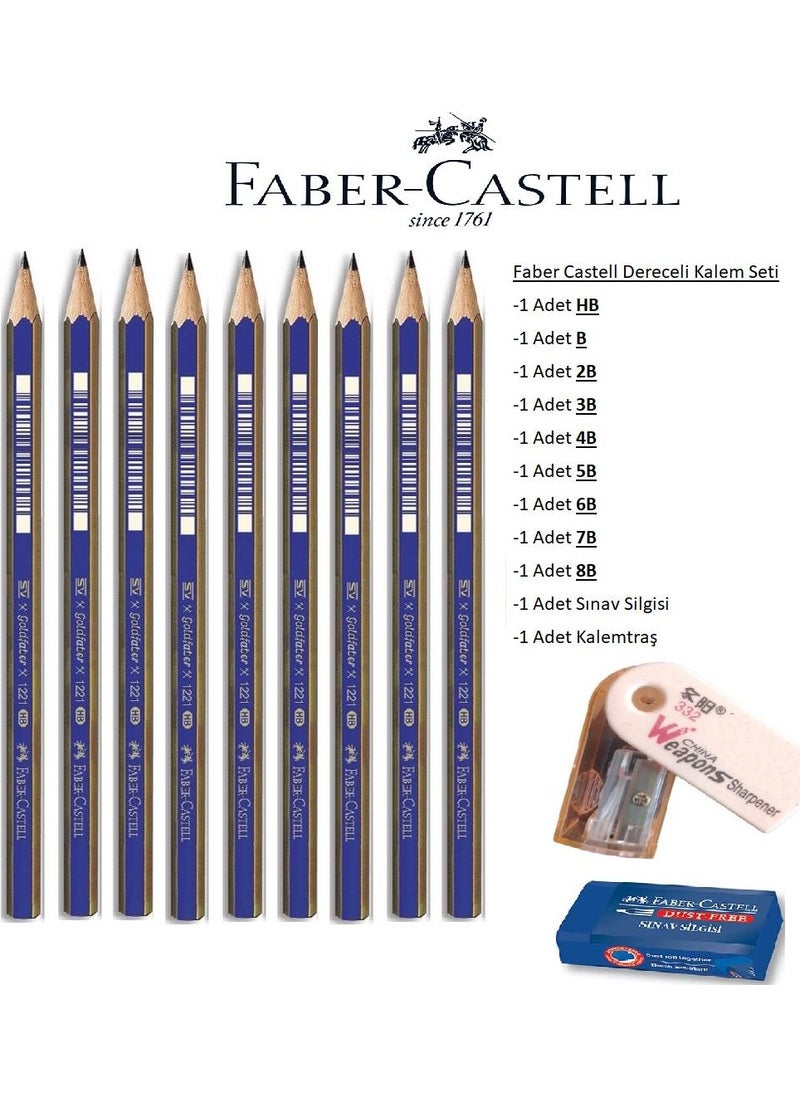 FABER-CASTELL - B Series Painting and Pencil Graded Set of 9 - Image 1