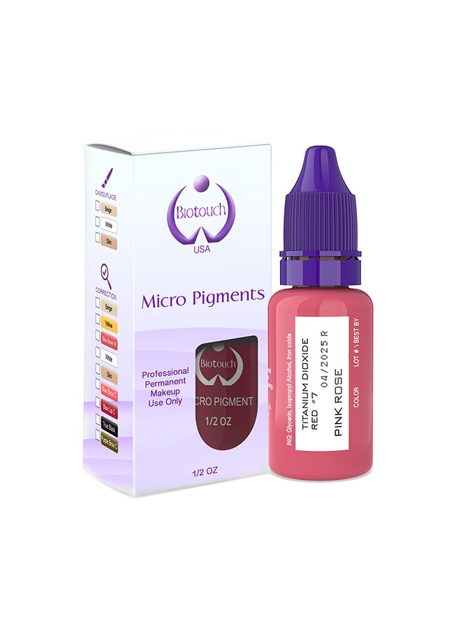 Spmu Pigment Semipermant Medical Grade -Spmu Ink - No Mixing Lip Pigment For Shading Stroke  Pink Rose