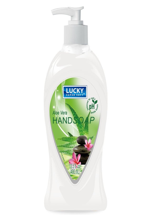 Lucky Super Soft Liquid Hand Soap, Aloe Vera, 13.5 Fluid Ounce - Image 1