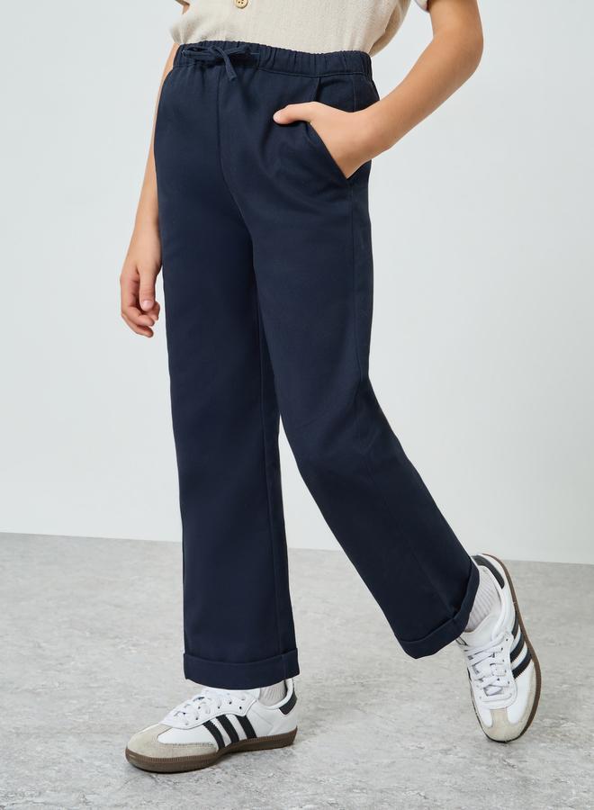 ستايلي بنطال قطن برباط للأولاد - Image 1