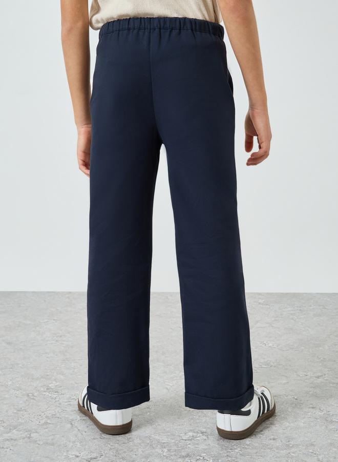 ستايلي بنطال قطن برباط للأولاد - Image 3