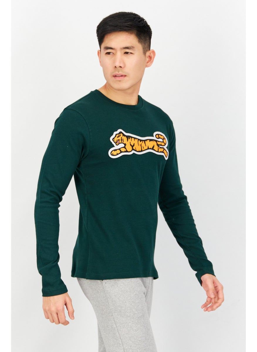 Men Crew Neck Long Sleeve Brand Logo Sweatshirt, Green - pzsku/Z8D19E274FAE9D0CD27C4Z/45/_/1737642472/93bfeaa1-5504-4cd4-a713-b4aabb634242