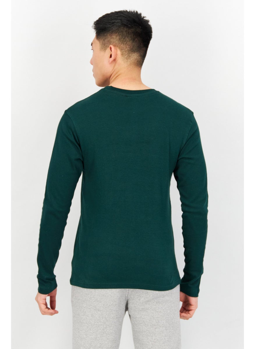 Men Crew Neck Long Sleeve Brand Logo Sweatshirt, Green - pzsku/Z8D19E274FAE9D0CD27C4Z/45/_/1737642475/32a6360f-125e-42eb-bd15-b10049cf4669