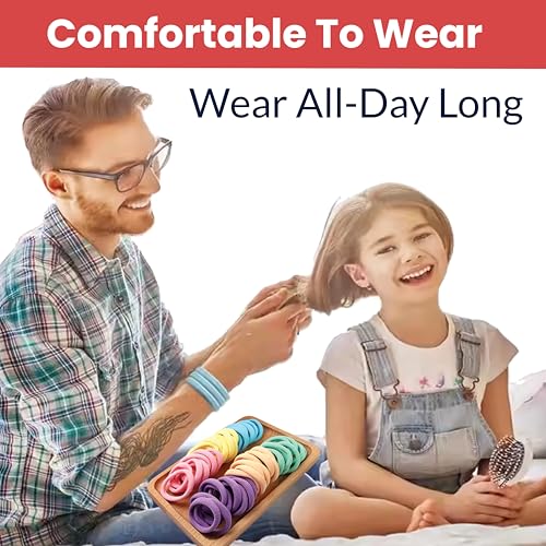 TEMPERIA (30 Pcs) Hair Band for Women & Girls - Ultra Premium Rubber Band - Elastic Ponytail Hairband Ties Accessories - Light Random Colours (DN02) - Image 4
