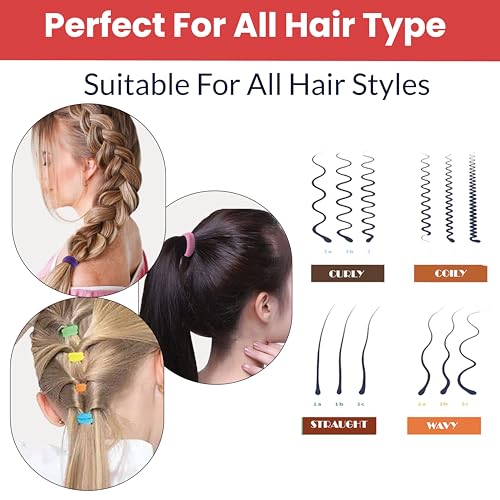 TEMPERIA (30 Pcs) Hair Band for Women & Girls - Ultra Premium Rubber Band - Elastic Ponytail Hairband Ties Accessories - Light Random Colours (DN02) - Image 5