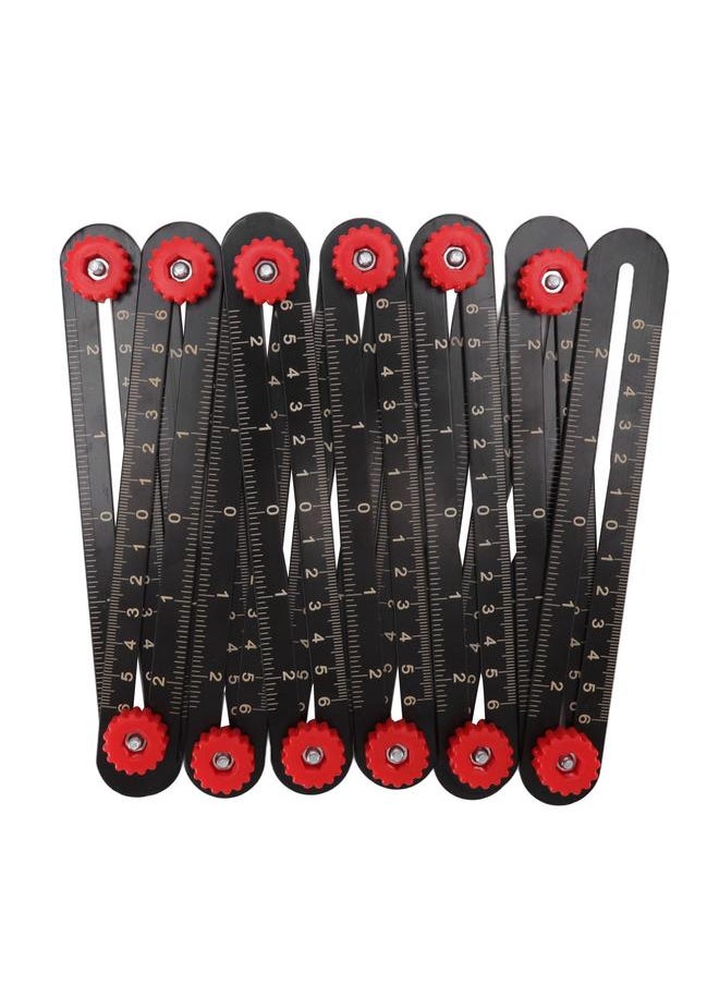 Thoraya Aluminum Alloy Multi Angle Measuring Ruler Universal Opening Locator Measurement Tool for Carpentry Brick Tile Wood Glass Stone Architectural Engineering 12 Fold  - Image 5