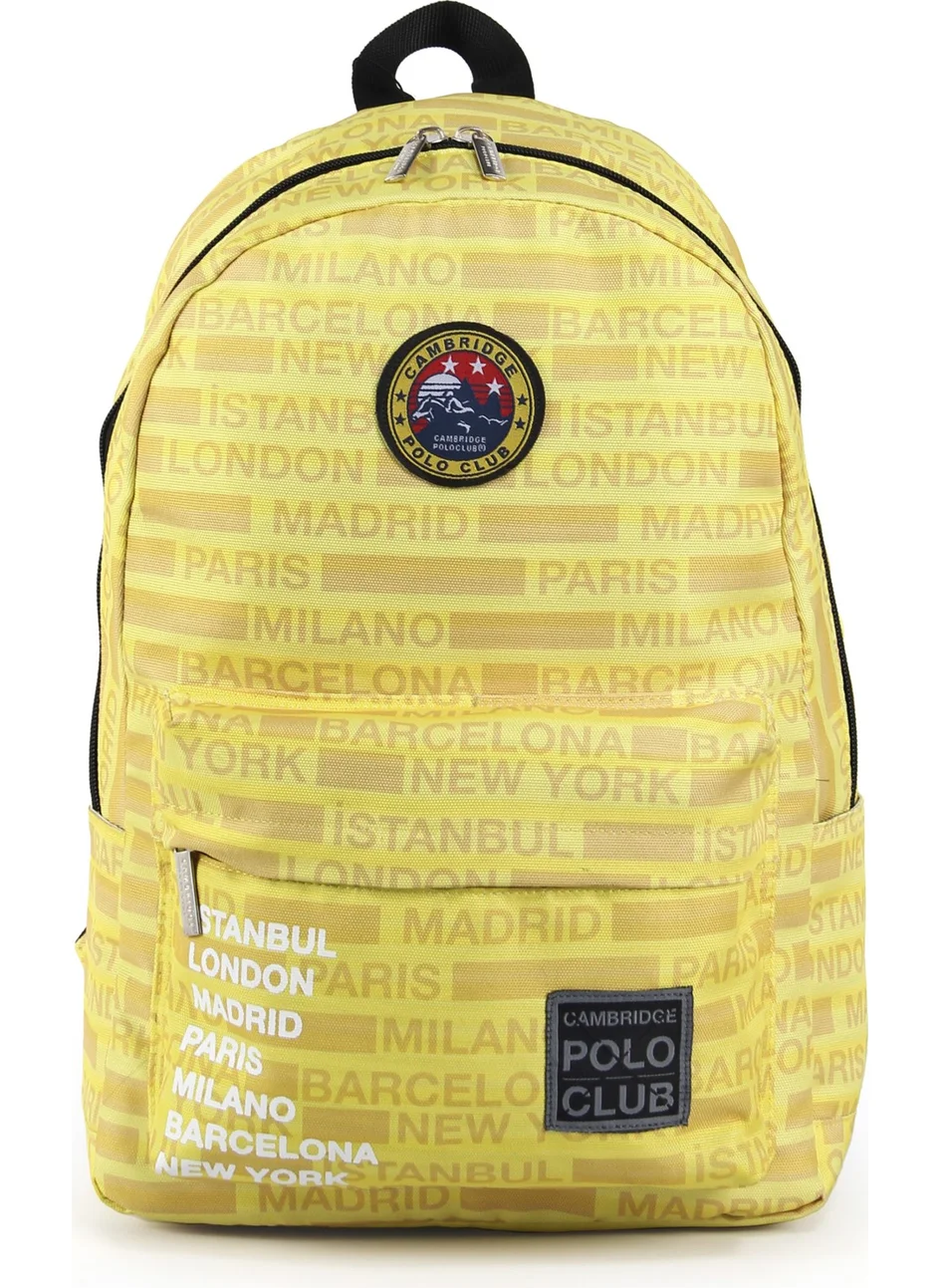 Cambridge Polo Club Cities Unisex Backpack with Front Compartment