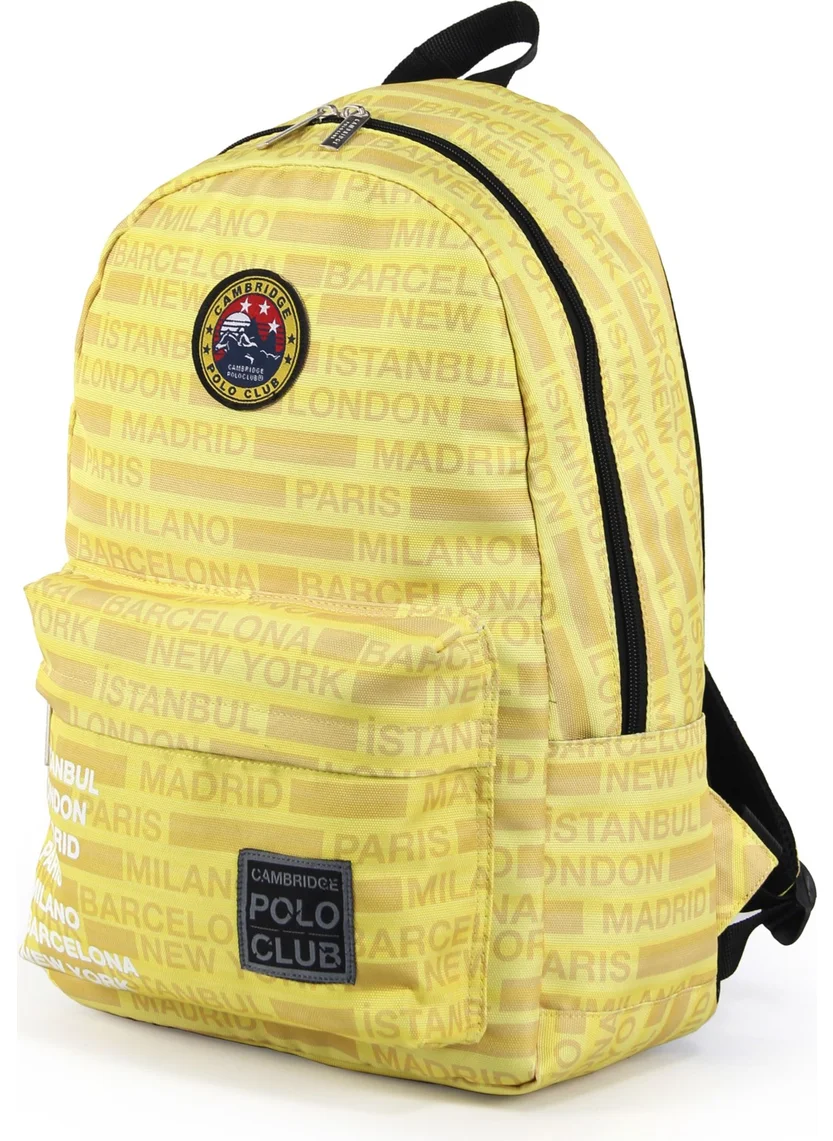 Cambridge Polo Club Cities Unisex Backpack with Front Compartment