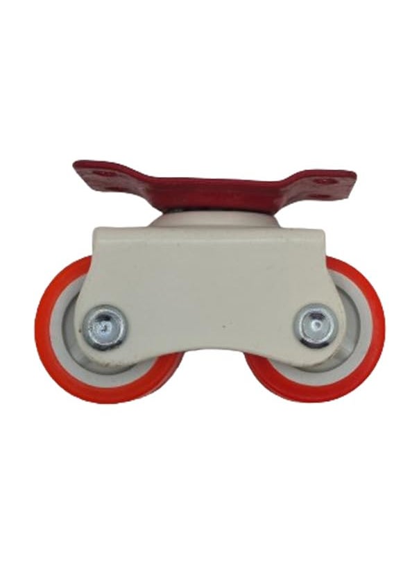THOISEWELT THOISEWELT Heavy Duty Caster Wheels Roller Moving Castor Four Nylon Wheels for Furniture Kabat TableLuggage Trolley Industrial Plate Cartoon Transfer 375400Kg Load Capacity Orange 4 Piece  - Image 4