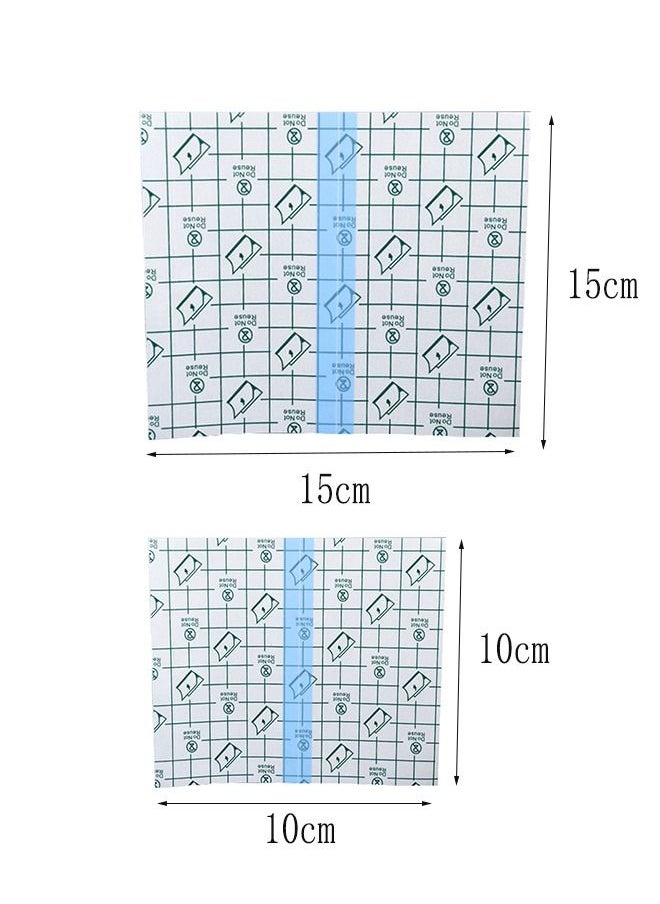 Generic - 50pcs Shower Waterproof Patch  Tattoo Aftercare Bandage, Transparent Film Dressing,PU Membrane Waterproof Sticker,Second Skin Healing Protective Bandages Stretch Antibacterial Wound Tape - Image 1