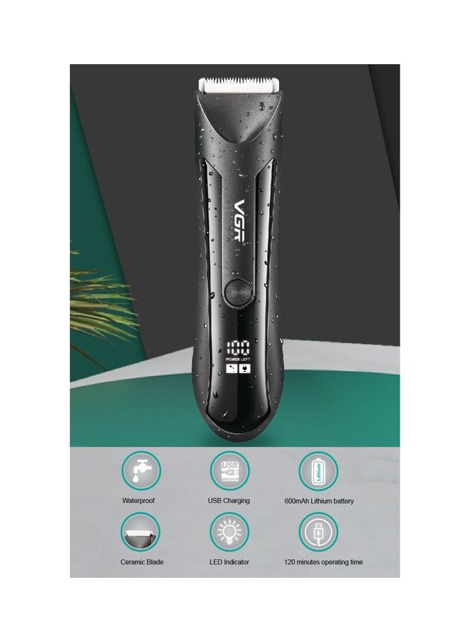VGR Rechargeable Hair Trimmer Professional Black 700grams - Image 4