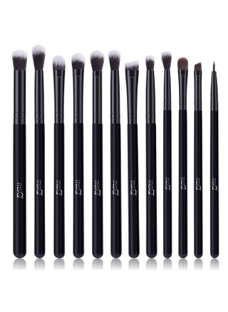 Eye Makeup Brushes 12Pcs Eyeshadow Makeup Brushes Set With Soft Synthetic Hairs & Real Wood Handle For Eyeshadow Eyebrow Eyeliner Blending(Black Without Bag) - pzsku/Z8D1A226565ACE61EFC2AZ/45/_/1719250892/02f35e9e-3311-4098-8c78-1edcc28e4e08