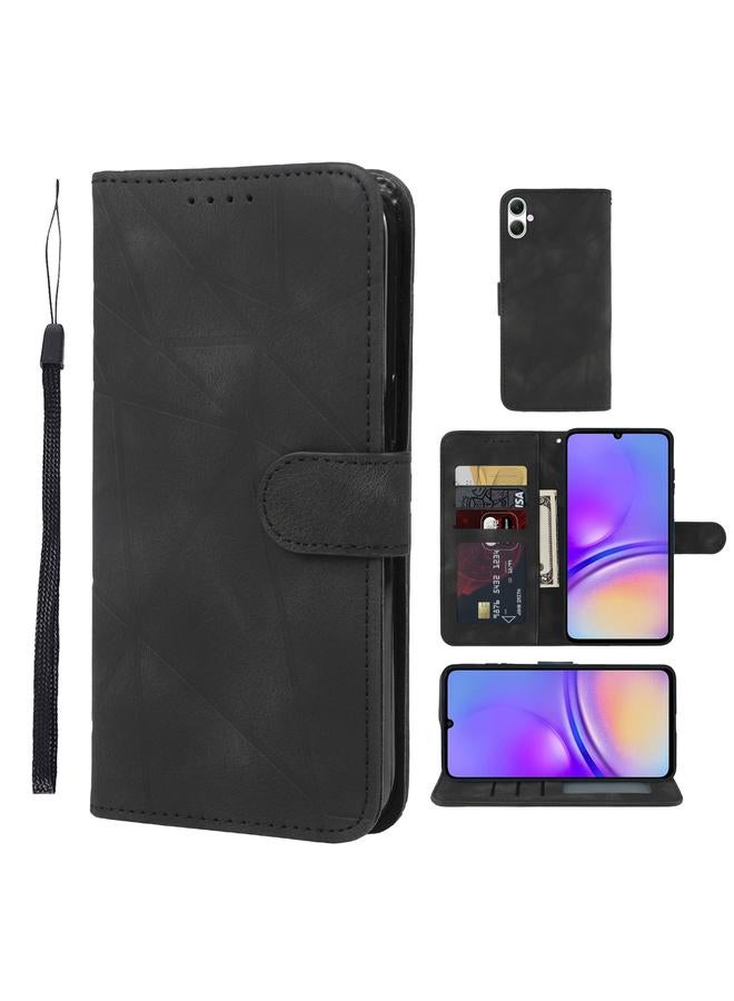 S-TOP Case For Samsung Galaxy A05 Skin Feel Geometric Lines Leather Phone Case - Image 1