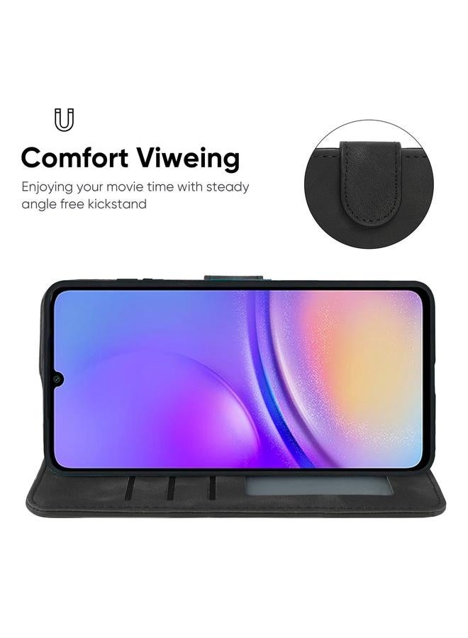 S-TOP Case For Samsung Galaxy A05 Skin Feel Geometric Lines Leather Phone Case - Image 4