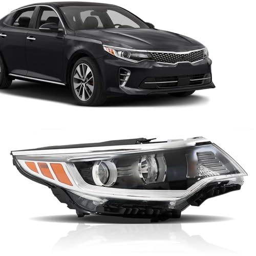 munirater Headlight Assembly Replacement for 2016 2017 2018 Optima DRL Right Headlamp Passenger Side KI2503196 - Image 1