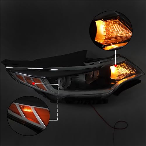 munirater Headlight Assembly Replacement for 2016 2017 2018 Optima DRL Right Headlamp Passenger Side KI2503196 - Image 4