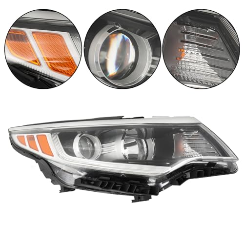 munirater Headlight Assembly Replacement for 2016 2017 2018 Optima DRL Right Headlamp Passenger Side KI2503196 - Image 2