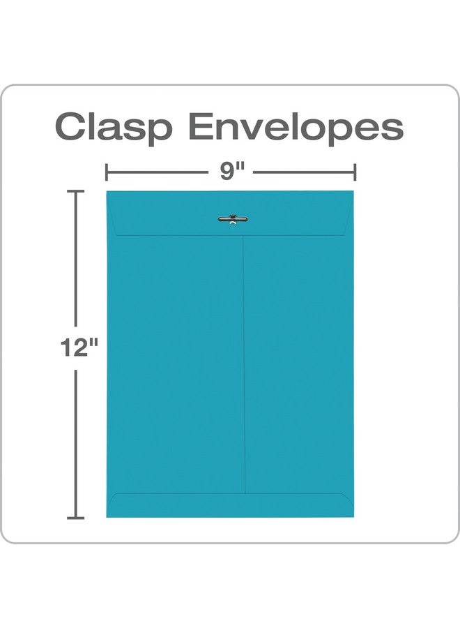 كوالتي بارك أظرف بمشبك 9 × 12 بوصة، أزرق، عبوة من 10 (38737) - Image 2