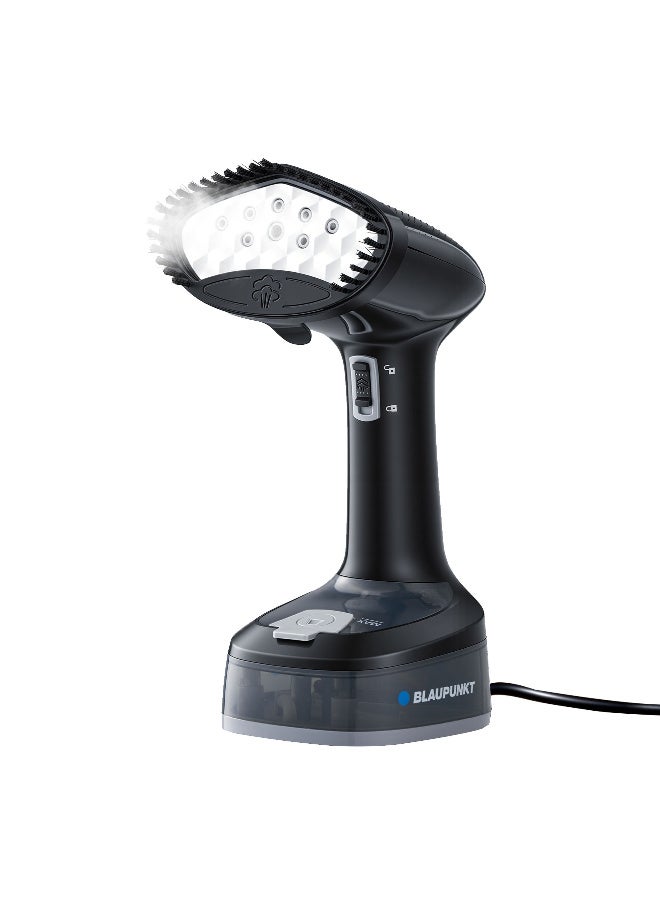 Blaupunkt 1600W Handheld Garment Steamer for Clothes |Portable Clothes Steamer with 15–25g/min Steam Output |Vertical & Horizontal Use, Stainless Steel Steam Head, 3m Power Cord 0.15 kg 1600 W GHS216 black - Image 1