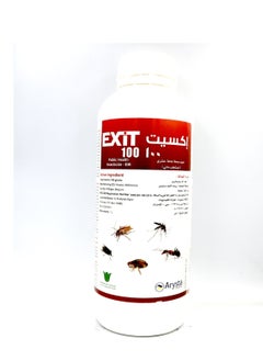 Exit EXIT 100 EW Public Health Insecticide 1Ltr is a Professional Grade Insecticide Designed for Public Health use to Control a Wide Range of Pests Including Mosquitoes Cockroaches Flies Mites Ant and Fleas.  - Image 1