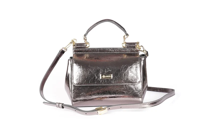 كابلي Small satchel style polished Handbag