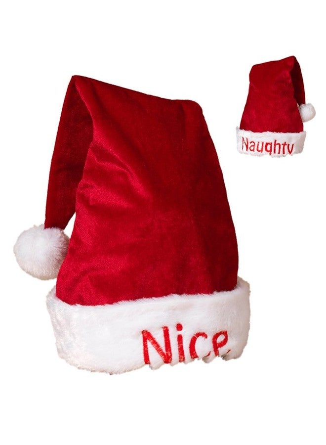 Sterling 22" Naughty/Nice Reversible Santa Hat Red